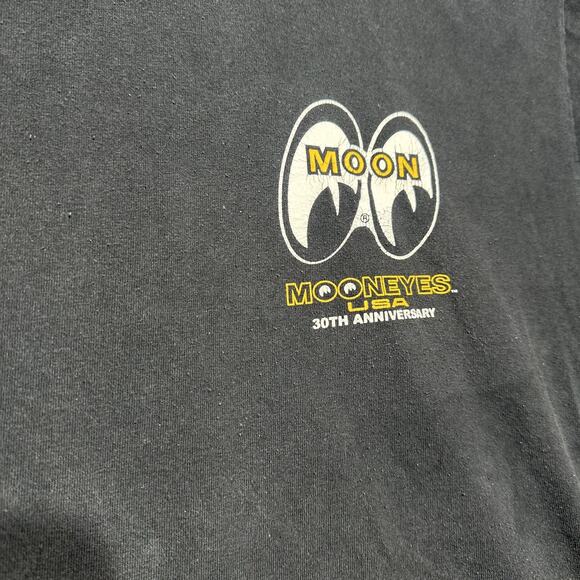 Mooneyes USA Shirt Men's 2XL Black Short Sleeve 30th Anniversary - Picture 5 of 16